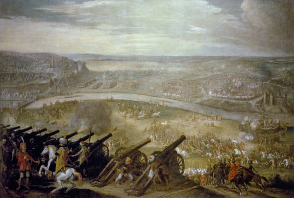 Sulieman's siege of Vienna in 1529 from Pieter Snayers
