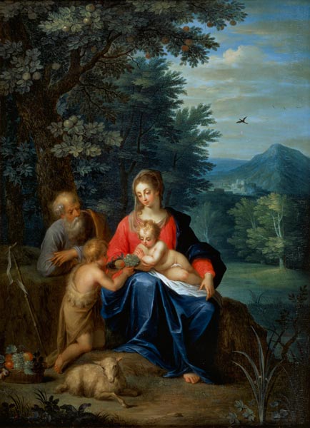 The Holy Family with the Infant St. John the Baptist from Pieter van Avont