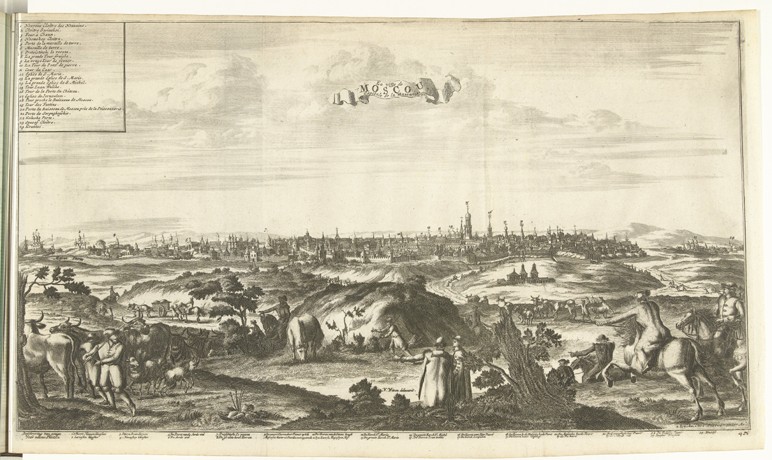 View of Moscow from Pieter van der Aa