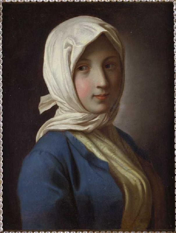 Portrait of a girl with Kopftuch from Pietro Antonio Conte Rotari