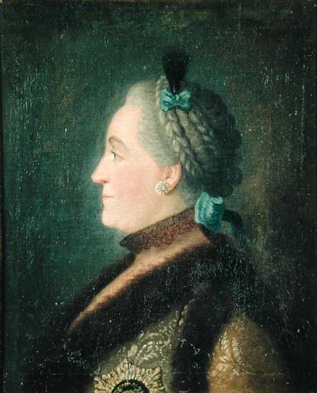 Portrait of Catherine II (1729-1796) of Russia from Pietro Antonio Conte Rotari