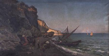 Fishermen in a Cove at Sunset from Pietro Barucci