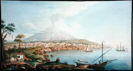 Mount Vesuvius, plate 36 from 'Campi Phlegraei: Observations on the Volcanoes of the Two Sicilies', from Pietro Fabris