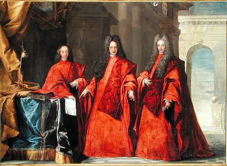 Portrait of three lawyers from Pietro Uberti