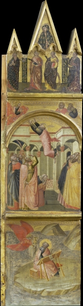 Saint John the Evangelist on Patmos, his Ascension from Pietro Lorenzetti