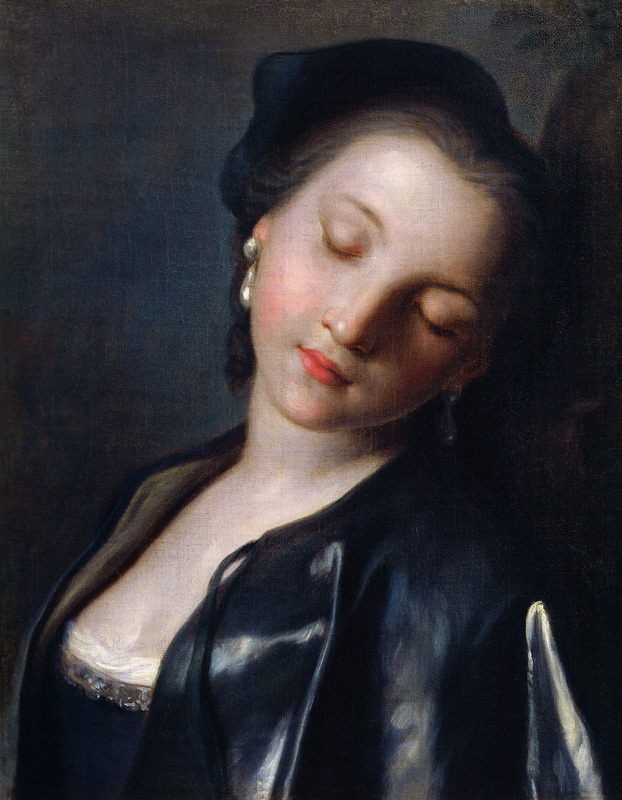 Sleeping young woman from Pietro Antonio Rotari