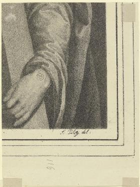 Christus und das Schweißtuch der Veronika (Fragment), aus der Folge "Königlich Baierischer Gemälde-S