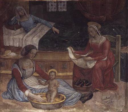 The Birth of St. John the Baptist (fresco) from Pinturicchio