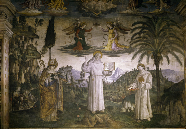 Pinturicchio / St. Bernard of Siena from Pinturicchio