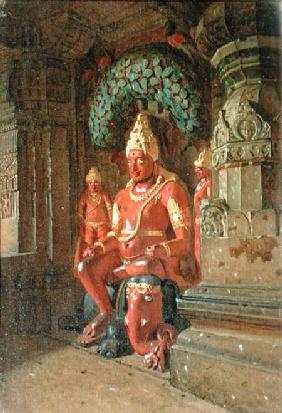 Vishnu Statue in the Indra Temple