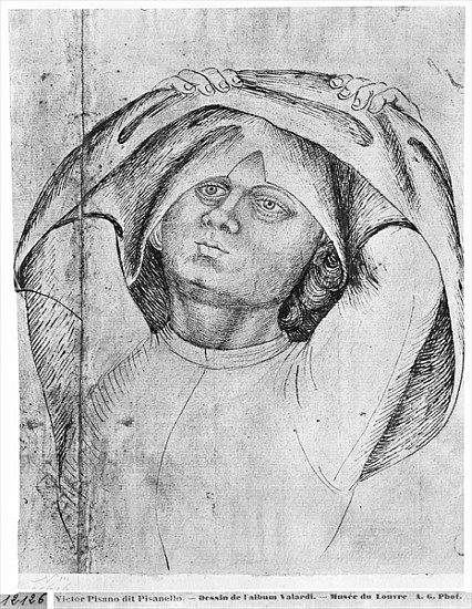 Soldier taking off his chainmail, from the The Vallardi Album from Pisanello