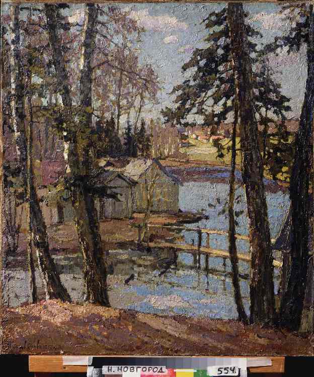 Kleiner Teich im Frühling from Pjotr Petrowitschev