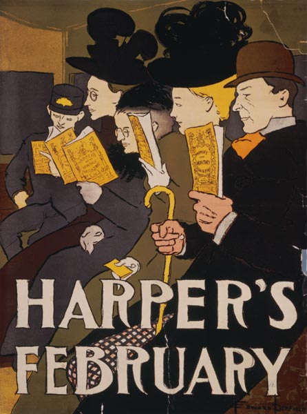 Harper of February of Edward Penfield from Advertising art
