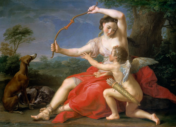 Diana and Cupid from Pompeo Girolamo Batoni