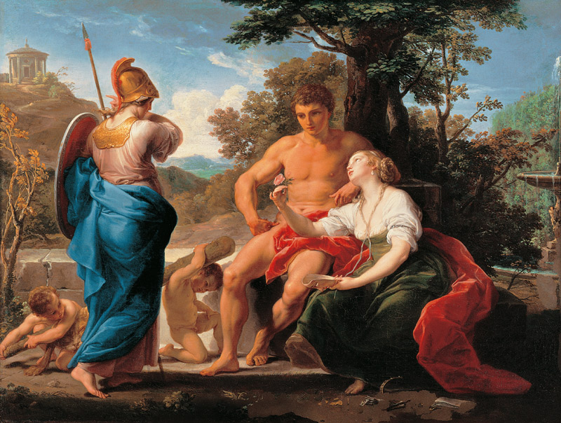Herkules am Scheidewege zwischen Tugend und Wollust from Pompeo Girolamo Batoni