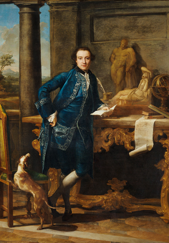 Portrait of Charles John Crowle (1738-1811) of Crowle Park from Pompeo Girolamo Batoni