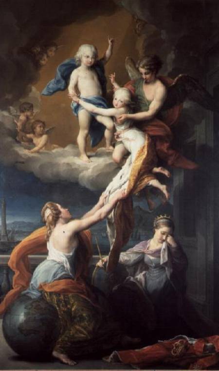 Allegory of the death of the children of Ferdinand IV (1751-1825) from Pompeo Girolamo Batoni