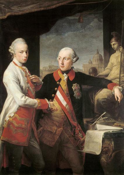 Emperor Joseph II with Grand Duke Pietro Leopoldo of Tuscany