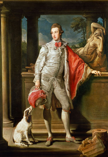 Thomas William Coke, (1752-1842) later 1st Earl of Leicester (of the Second Creation) from Pompeo Girolamo Batoni