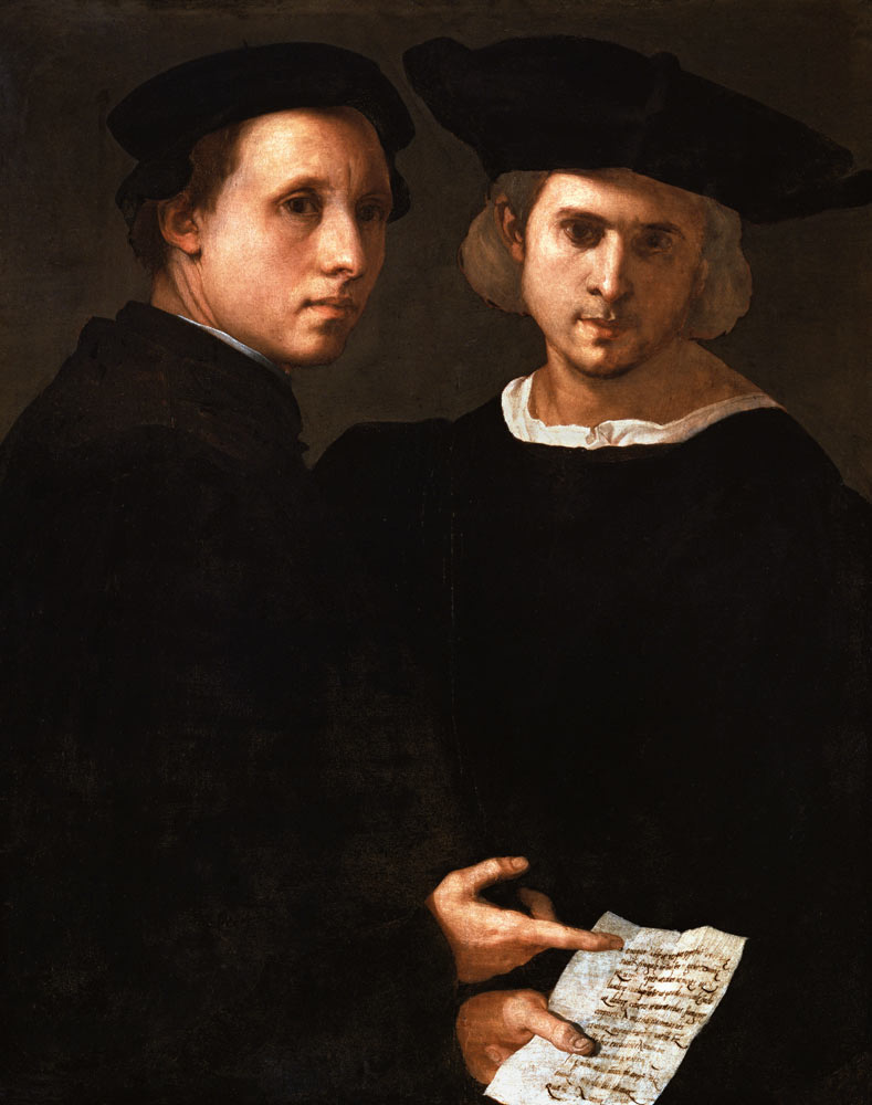The Two Friends from Jacopo Pontormo,Jacopo Carucci da