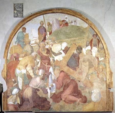 The Road to Calvary, lunette from the fresco cycle of the Passion from Jacopo Pontormo,Jacopo Carucci da