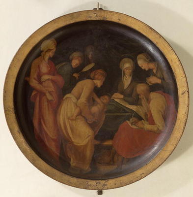The Birth of St. John the Baptist, c.1526 (oil on panel) from Jacopo Pontormo,Jacopo Carucci da