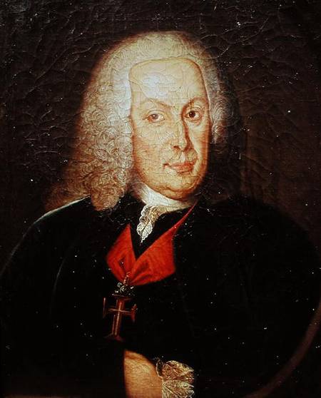 Portrait of Sebasiao Jose de Carvalho e Mello (1699-1782) Marques de Pombal from Portuguese School