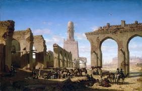 Ruins of the Al-Hakim Mosque in Cairo