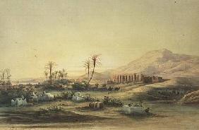 Valley of the Nile with the Ruins of the Temple of Seti I