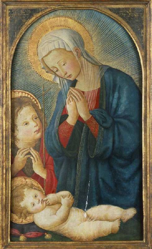 Madonna mit Kind und Johannes dem Täufer. from Pseudo Pier Francesco Fiorentino