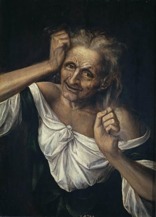 Old Woman Tearing at her Hair from Quentin Massys