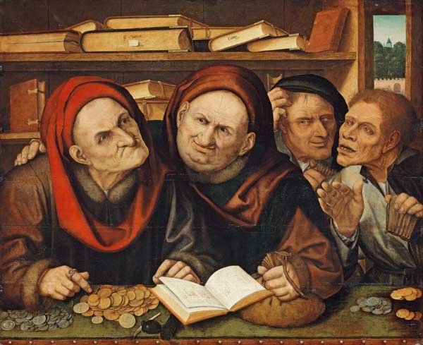 Suppliant Peasants In The Office Of Two Tax Collectors from Quinten Massys