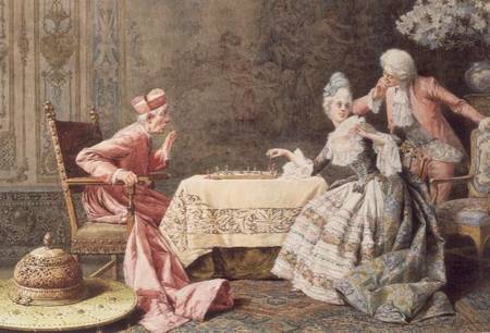 Playing Chess with the Cardinal from R. Raimondi
