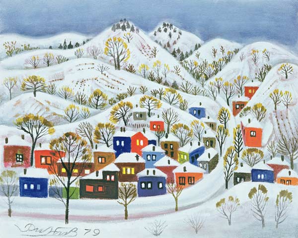 Winter, 1979 (oil on canvas)  from Radi  Nedelchev