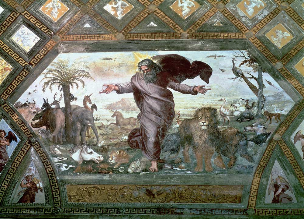 God Creating the Earth from Raffaello Sanzio da Urbino