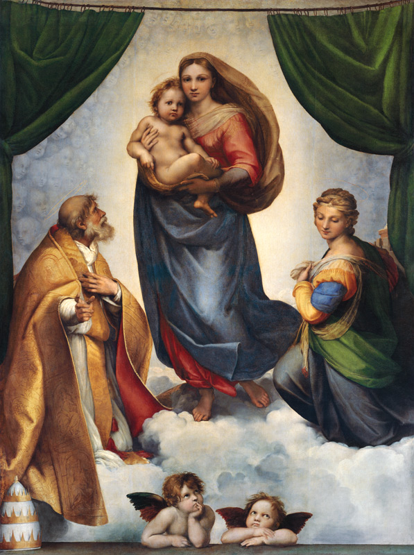 The Sistine Madonna from Raffaello Sanzio da Urbino