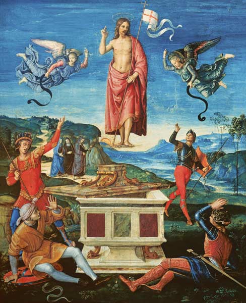 Raphael/The Resurrection o.Christ/c.1499 from Raffaello Sanzio da Urbino