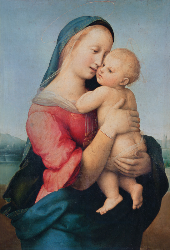 Raffael, Tempi Madonna / Paint./c.1507 - (Raphael) Raffaello Santi as art  print or hand painted oil.