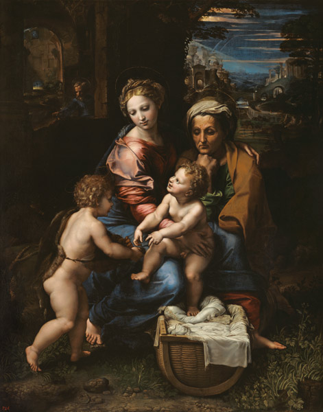 The sacred family (La Perla) from Raffaello Sanzio da Urbino