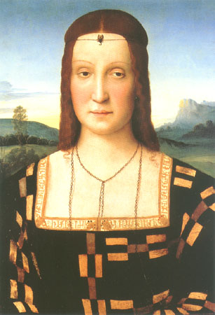 Portrait of the Elisabetta Gonzaga from Raffaello Sanzio da Urbino