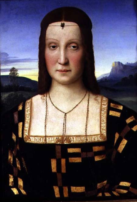 Portrait of Elizabeth Gonzaga from Raffaello Sanzio da Urbino