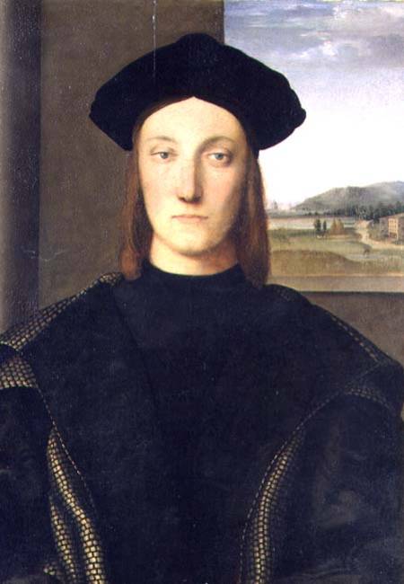 Portrait of Guidobaldo da Montefeltro, Duke of Urbino from Raffaello Sanzio da Urbino
