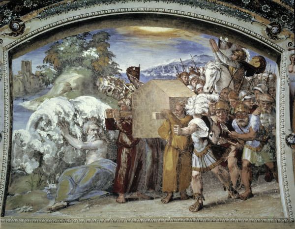 Raphael / The crossing of the Jordan from Raffaello Sanzio da Urbino
