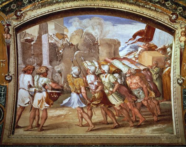 Raphael / The Fall of Jericho / c.1515 from Raffaello Sanzio da Urbino