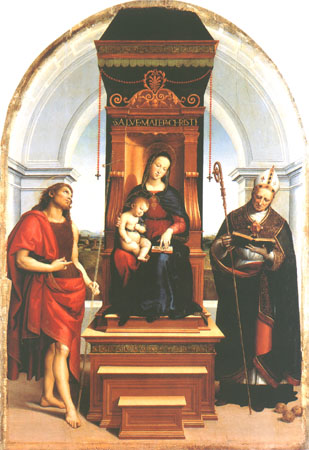 Sacra Conversazione (Pala Ansidei or Madonna Ansidei) from Raffaello Sanzio da Urbino