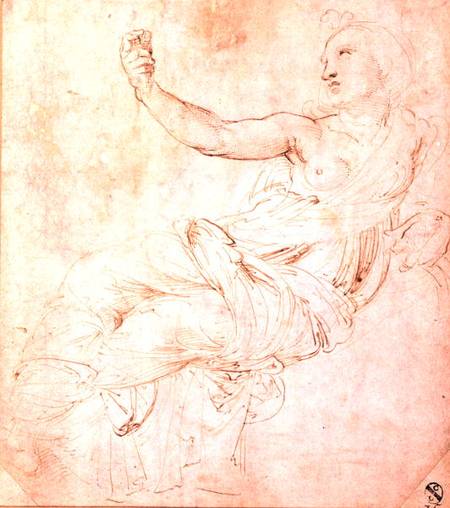 Study of Ariadne, for 'The Parnassus' from Raffaello Sanzio da Urbino