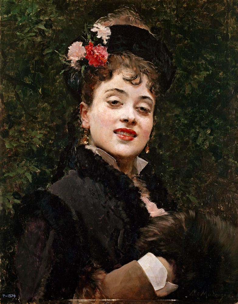 Aline Masson, the Artist's Wife from Raimundo de Madrazo y Garetta