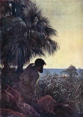Illustration for Robinson Crusoe by Daniel Defoe