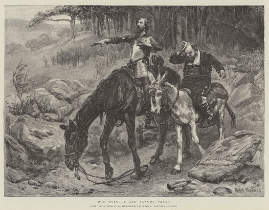 Don Quixote and Sancho Panza from Ralph Peacock
