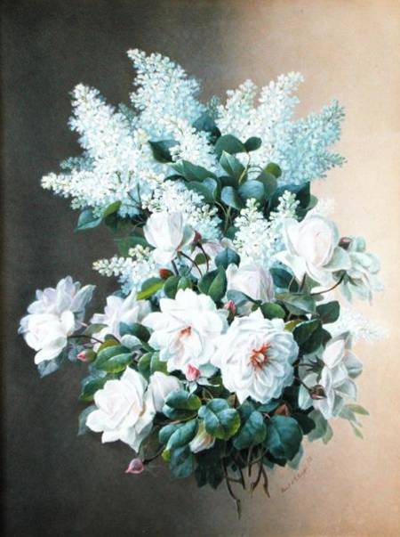 Lilacs and Roses from Raoul M. de Longpre